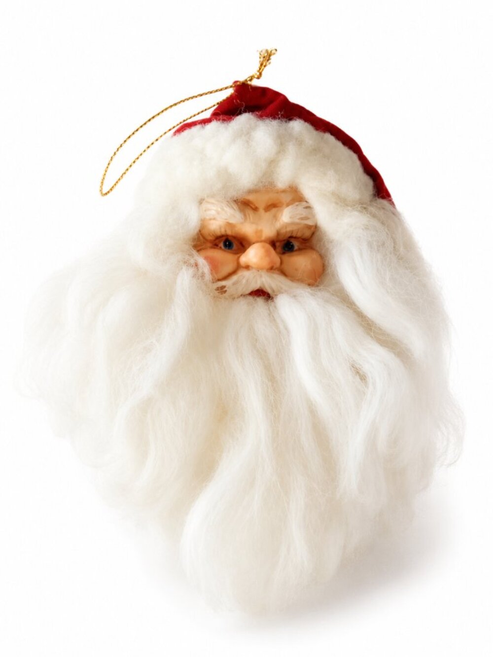 Vintage Christmas Santa Claus Head Ornament